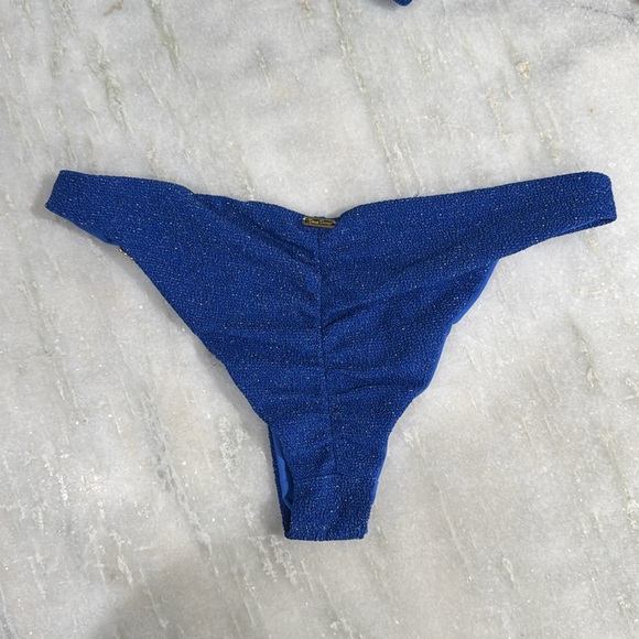 NWOT Beach Bunny Audrey Bikini Bottom Bundle in Blue Glitter - Picture 8 of 9
